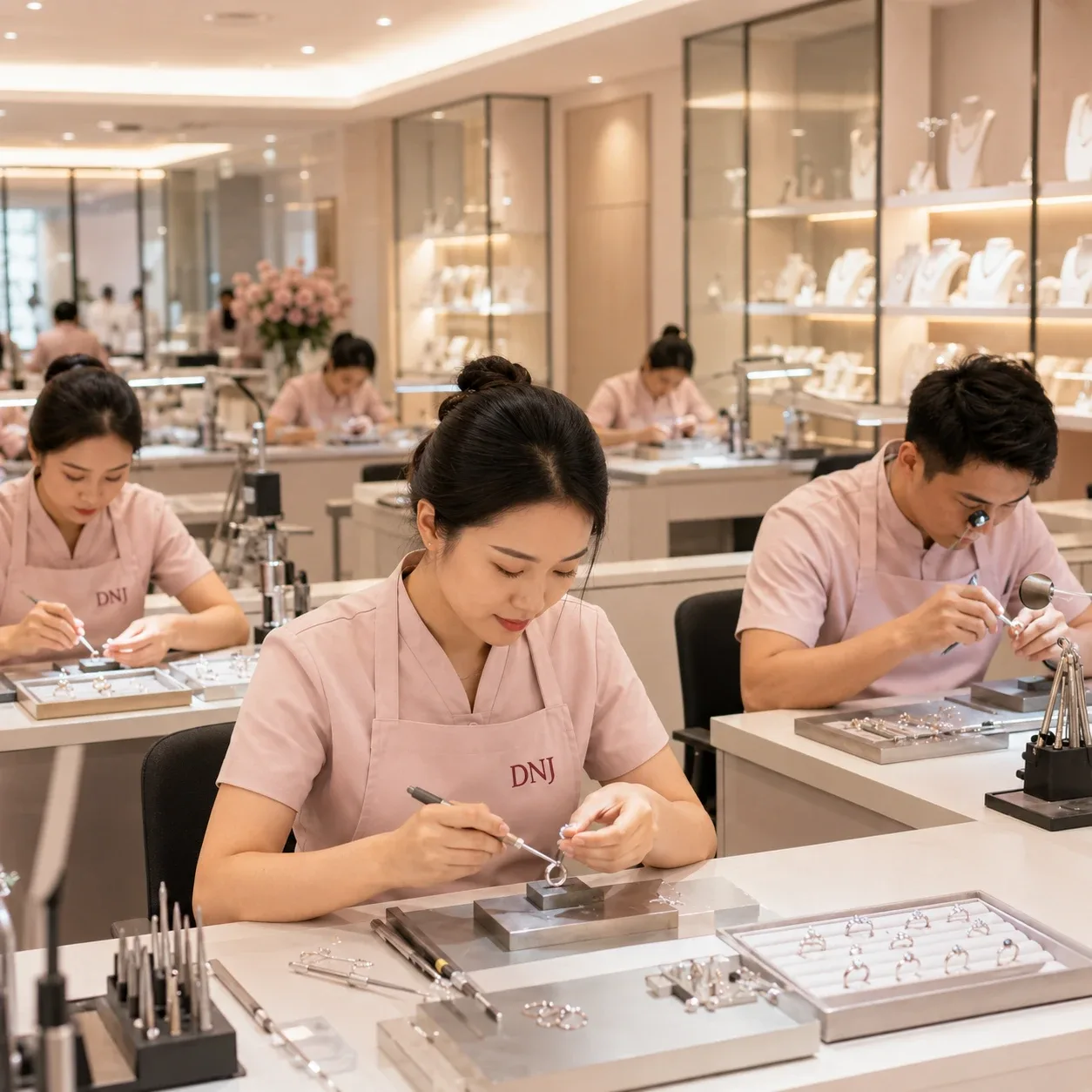 Sản phẩm vòng bạc cho bé được chuẩn bị cẩn thận