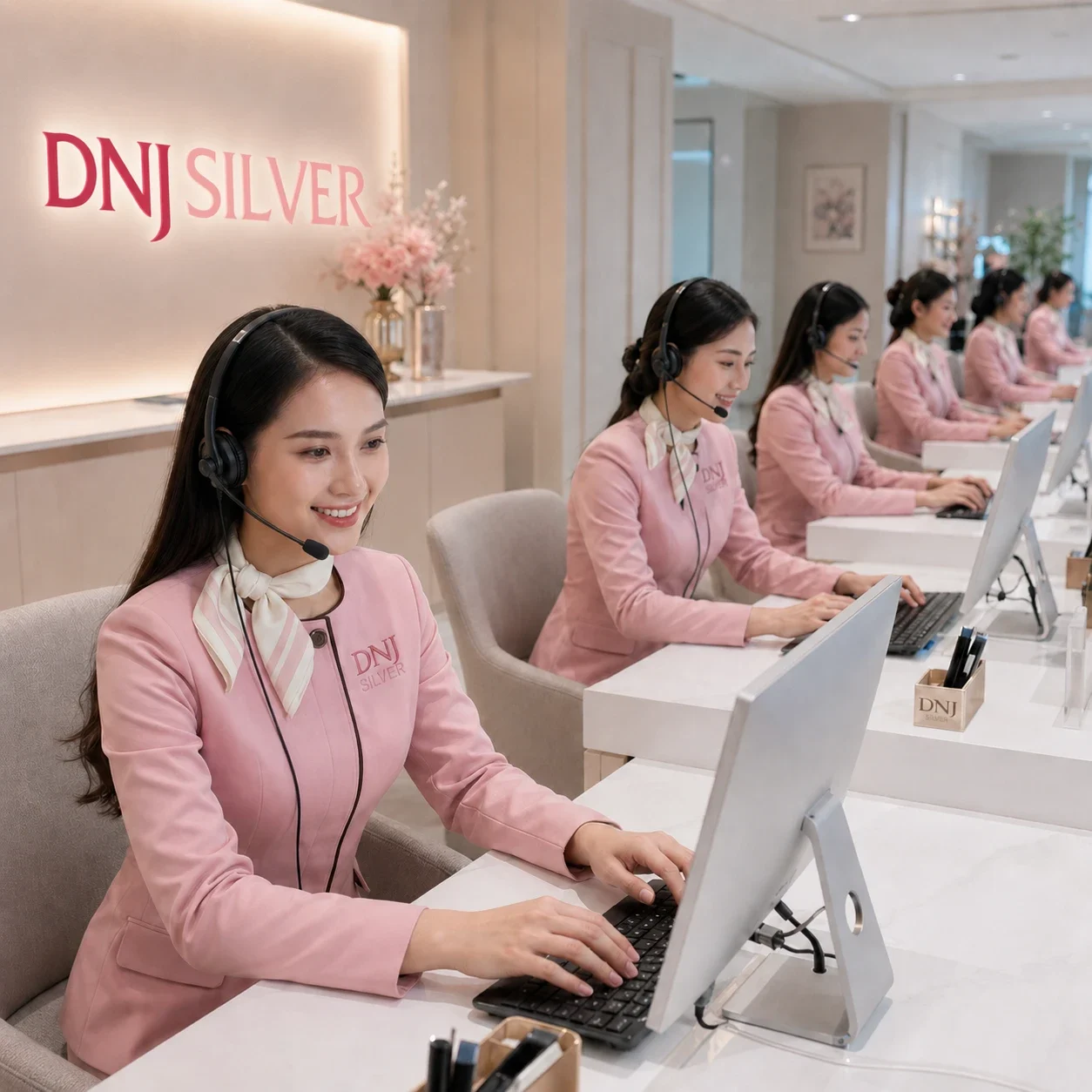 Đội ngũ DNJ Silver kiểm tra sản phẩm trước khi gửi