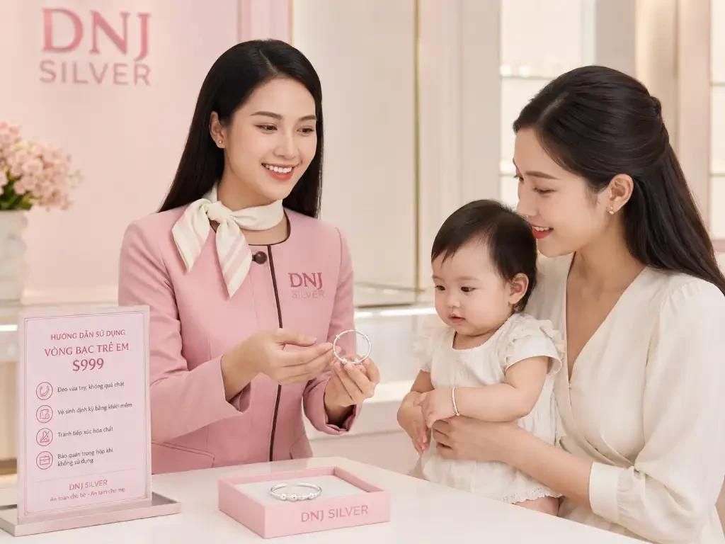 Câu hỏi thường gặp về vòng bạc cho bé DNJ Silver